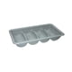 thumbnail image 1 of Porta cubiertos de 4 compartimentos, porta utensilios de cocina, cajón multiusos gris, 1 of 9