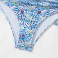 thumbnail image 6 of Wancir 3pcs Set Women Bikini with Cover Up Swimsuit Floral Print Bottom Knotted Front Top High Waisted Swimwear, 6 of 9