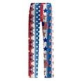 thumbnail image 3 of SAATLERI Pajamas for Women Independence Day American Flag Womens Pj Pants Casual Funny Star Stripes Print Loose Fit Plus Size Long Pj Bottom Pants, 3 of 4