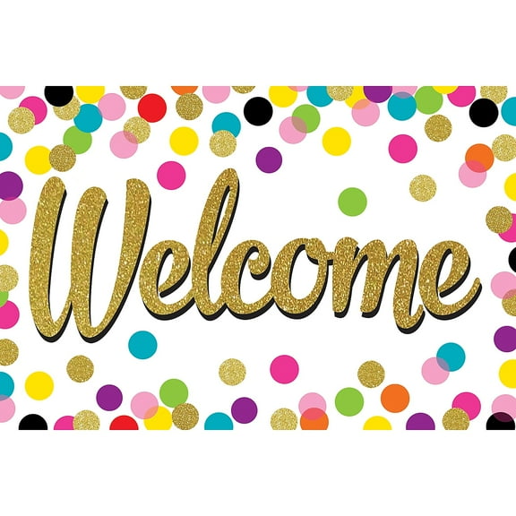 Confetti Welcome Postcards by Teacher Created Resources