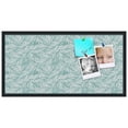 thumbnail image 2 of PinPix 36x18 Custom Cork Bulletin Board White Aqua Poster Board Has a Fabric Style Canvas Finish, Framed in White Aqua, by ArtToFrames (PinPix-1876), 2 of 5