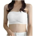 thumbnail image 2 of Wiyuqeen Women's Bandeau Bra Strapless Bralette Seamless Bandeau Non-Padded Stretch Top Backless Lace Up Bralettes Tops, 2 of 5
