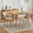 Beige, variant on TacleeKii Modern Upholstered Dining Chairs Set of 2, Curved Back, Wood Legs, 300 lb Weight Capacity, Beige