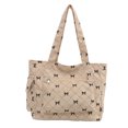 thumbnail image 1 of Bolso Transporte Mano Pana para Mujer Al Aire Libre Con Patrón Lazo, 1 of 9