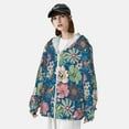 thumbnail image 4 of Fotbe Colorful Flowers Men's Women's UPF 50+ Sun Protection Jacket Hooded Cooling Shirt with Pockets Hiking Outdoor Performance-, 4 of 8