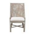 thumbnail image 3 of Pemberly Row Grey Rattan Wingback Dining Chair with Removable Cushion, 3 of 9
