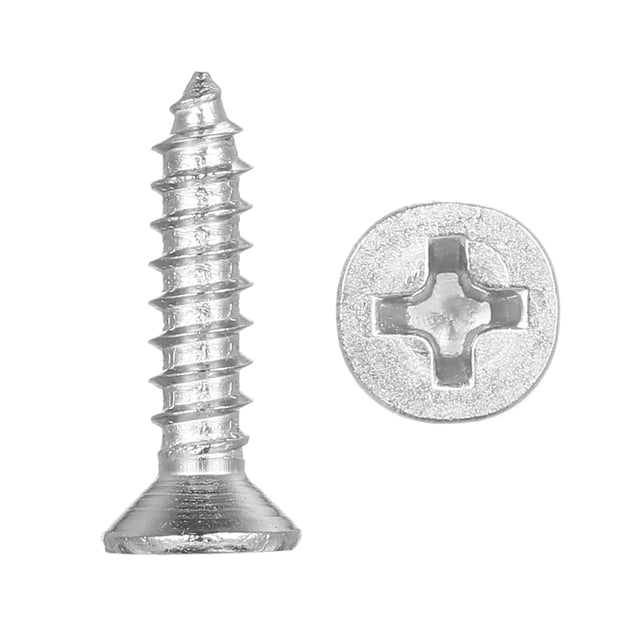 A2 DIN7982 # 6 304 3.5mm Tornillo de acero inoxidable Avellanado Tornillos de madera autorroscantes Abanopi Tornillo de rosca