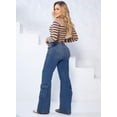 thumbnail image 2 of Pantalón cargo mezclilla Mujer SAVI JEANS Azul marino, 2 of 3