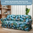 thumbnail image 5 of Eurhowing Stretch Sofa Slipcover, Elastic Sofa Cover, Universal Fit Furniture Protector with Skirt, Machine Washable, Pet Friendly, 2-Seater, 5 of 9