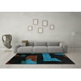 thumbnail image 3 of Ahgly Company Indoor Rectangle Oriental Light Blue Modern Area Rugs, 2' x 3', 3 of 4