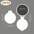 thumbnail image 6 of Mini Round Folding Mirror Portable Pocket Mirror Makeup Mirror for Purse Travel Makeup Mirror for Women Girls Daily Use (20 Pcs White), 6 of 6