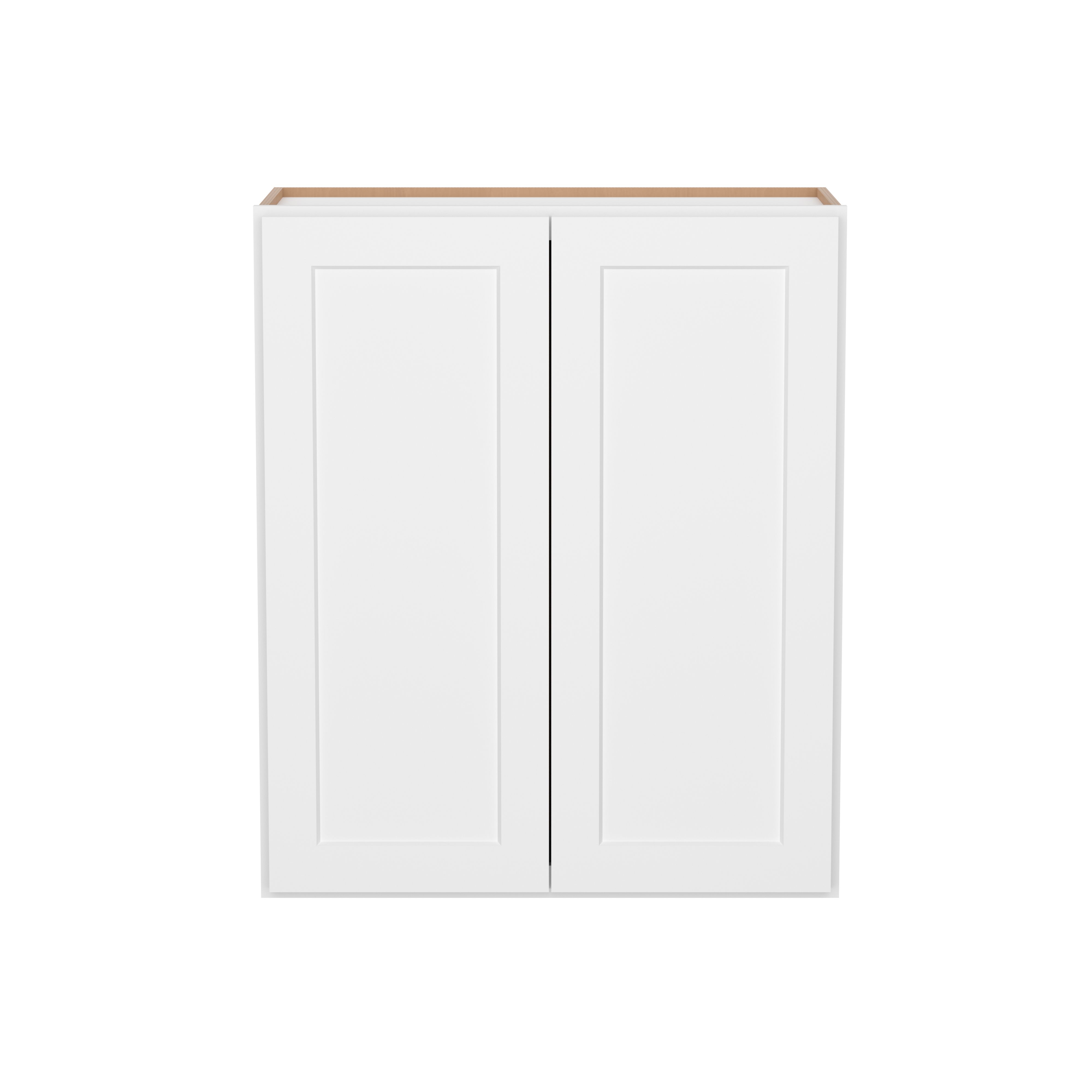 Furinno Shaker Wall Kitchen Cabinet 2-Doors-2 Shelves, Ready to Assemble, 12 D x 30 W x 36 H, White