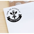 thumbnail image 3 of Printtoo Roound Personalized Black Self Inking Kitchen Stamp Custom Business Monogram Rubber Stamper-45 mm, 3 of 6