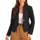 thumbnail image 1 of BLAZERS DE MUJER INSPIRE CHIC Cuello Alto Chaqueta de Traje de Un Solo Botón XS Negro, 1 of 6