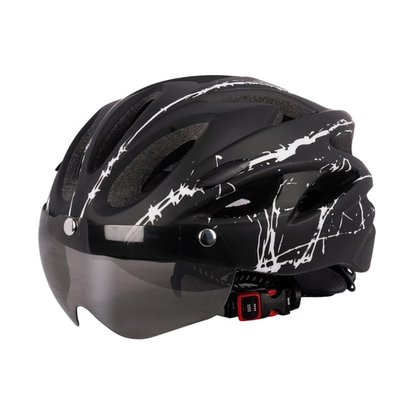 Naiovety Casco de escalada ampliamente utilizado para aventuras al aire libre, cómodo casco de seguridad para bicicleta de montaña PC Ciclismo en blanco y negro