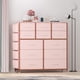 thumbnail image 4 of Comoda Cajonera para Recamara, Cómoda Gran Capacidad de 12 Cajones con Parte Superior Madera y Marco De Acero, Mueble Organizador con Bolsillos Laterales y Ganchos para Armarios, 4 of 8
