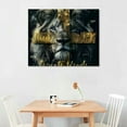 thumbnail image 3 of JEUXUS Lion Motivational Canvas Wall Art Christian Cross Lion Wall Decor Jesus Lion of Judah Pictures Prints Inspirational Scripture Gifts Home Framed Artwork for Living Room Bedroom Bathroom, 3 of 5