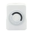 thumbnail image 3 of 24-hour indoor mechanical timer socket, three-pin plug and double plug, 3 of 8