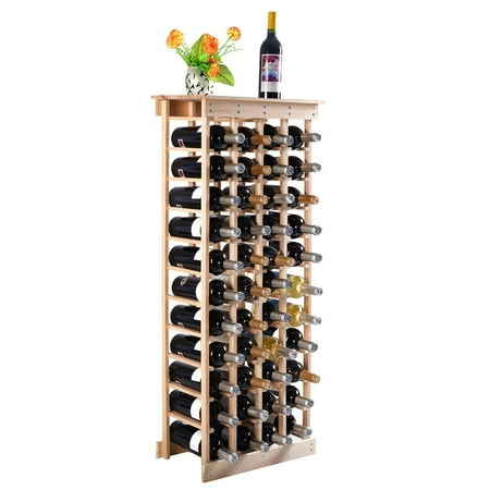 New Mtn G 44 Bottle Wood Wine Rack Storage Display Shelves Kitchen New Mtn G 44 Bottle Wood Wine Rack Storage Display Shelves Kitchen Decor Natural