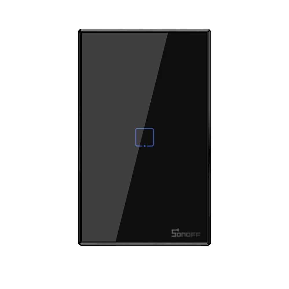 Interruptor De Pared Wifi Sonoff De 1 Canal + Rf Color Negro