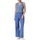 thumbnail image 2 of CHAQUETA DE JEAN SIN MANGAS PARA MUJER INSPIRADA CHIC, CUELLO EN V, CON BOTONES, VESTIDO DE DENIM, TALLA 2XL, AZUL CLARO, 2 of 6