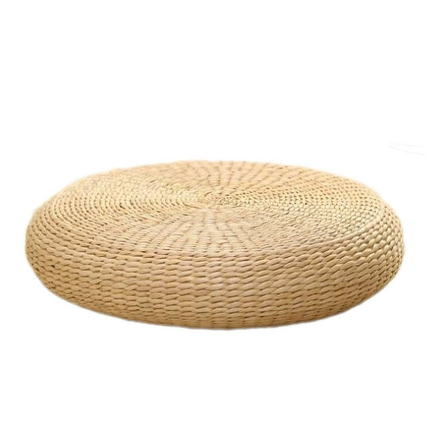 Cojín de meditación tradicional, cojín de suelo de paja tejido, almohada de asiento de Yoga, puf, asiento, estera de suelo, cojín para sentarse para L