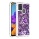 thumbnail image 2 of Funda para Samsung Galaxy A21S con Brillo Líquido Flotante, Purpurina, Parachoques y Anillo Giratorio Soporte, 2 of 5