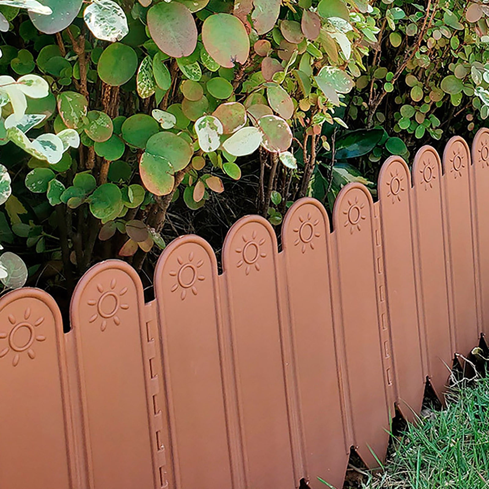 Nkmbld 10PC Garden Fence, Lightweight Decorative Landscape Edging Panels, Plastic Vegetable Garden Courtyard Flower Bed Fence Board, Easy Install for Soft Soil