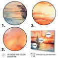 thumbnail image 3 of Designart "Sunset Palette Pastel Sailboat Silhouette V" Transportation Framed Wall Art - Modern Orange Boat Sailing Bedroom Framed Canvas Wall Art, 3 of 6
