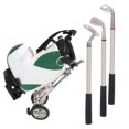 thumbnail image 5 of Juego de bolígrafos de golf de escritorio, 3 bolígrafos y mini bolsa, bolsa de sujeción para bolígrafos de golf de aleación de zinc, color verde y blanco, 5 of 5