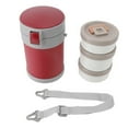 thumbnail image 2 of Bocal Alimentaire Isolé 3 Niveaux Boîte à Lunch en Acier Inoxydable pour École Bureau Transport, 2 of 7