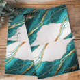 thumbnail image 4 of Aqua White Marble Kitchen Towels Set of 3, Water Absorbent Dish Towel, Nature Marble Crack Yellow Lines Art Decorative Hand Towels - Quick Drying Cloth for Cooking Baking, 18x28 Inch, 4 of 8