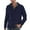 Blue, variant on Kureaily Men's Fashion Cardigan Sweater Double Sweater Knitted Men's Cardigan Solid Color Large Pocket Jacket