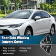 thumbnail image 2 of Pair for Toyota Corolla 2020-2022 Rear Side Window Louvers Air Vent Shades Cover Decorative Gloss Black, 2 of 6