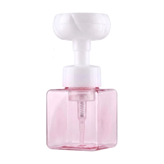 Flower Foaming Soap Dispenser Kids Foaming Hand Soap Pump Bottle Refillable 8.8 fl oz Pink