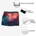 thumbnail image 3 of Gaeub Cosmic Paint Swirl Print Men's Boxer Briefs,Super Fit Boxer Briefs for Men,Quick-Dry Underwear with 4-Way Stretch-Medium, 3 of 5