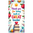 thumbnail image 5 of Educational Design Thank You Banner Floral Pattern Stylish Decor Teacher Appreciation for School Events Classroom Decoration Teacher's Day, 5 of 7
