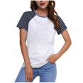thumbnail image 1 of Birdeem Blouses pour Femmes Mode Féminine Imprimée Col Rond Manches Courtes T-Shirt Décontracté, 1 of 12