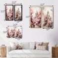 thumbnail image 4 of Designart "Pastel Dreams of Castles II" Castles Framed Wall Art Set Of 2 - Pink Architecture Framed Wall Art Set Of 2, 4 of 7