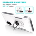 thumbnail image 2 of Rosebono Compatible With Samsung Galaxy A07 Case, Hybrid Case With Adjustable Integrated Ring Kickstand (White), 2 of 5