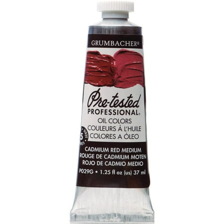 UPC: 0014173352804 | Grumbacher Pre-Tested Oil Color  37ml Tube  Cadmium Red Medium