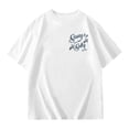 thumbnail image 3 of Hauts Décontractés pour Filles T-Shirt à Manches Courtes Col Rond Imprimé pour Activités Scolaires Extérieures Tissu Extensible Confortable Âges 3-13, 3 of 6