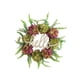 thumbnail image 4 of Corona artificial para puerta de entrada con cartel de "Hola", accesorio para fotos, corona de primavera Verde púrpura, 4 of 9