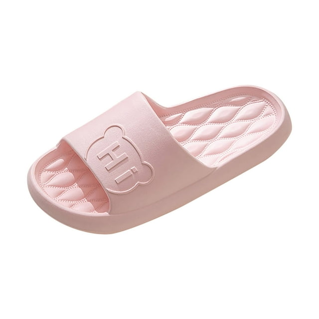 HBFAGFB Chaussons pour Femmes Mode Été Intérieur et Extérieur Confortables Semelles Souples Roses Taille 41