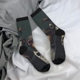 thumbnail image 5 of Picia Stylish Avian Gathering Print Athletic Socks for Men & Women – Cushioned Moisture-Wicking Crew Socks for Sports, Running, and Training, Soft & Breathable Size 5-11, 5 of 6