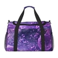 thumbnail image 1 of Disketp Purple Bubble Abstract Art Bolsa de Viaje Tipo Duffle, Bolso de Mano para Fin de Semana para Mujer, Bolsa de Gimnasio Ligera para Hombre, Esencial para Viajes, 1 of 7