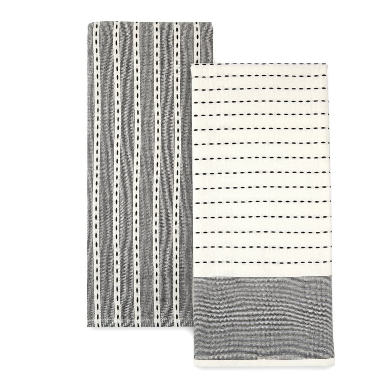Better Homes & Gardens 4 Piece Gray Kitchen Looped Terry Towel Set