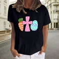 thumbnail image 2 of USSUMA Womens Plus Savings Tops and T-Shirts Cute Summer Tops for Women, Easter Shirts for Women Short Sleeve Tunic Top Round Neck Oversized Shirt Graphic Tee Tshirt 2022 Beach, 2 of 4