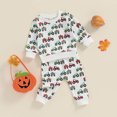 thumbnail image 7 of Ulanda Toddler Baby Boy Clothes Fall Winter Outfit Long Sleeve Sweatshirts Pant Infant Baby Farm Clothes (White, 18-24 Months), 7 of 7