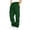Dark Green, variant on Hsovts Cargo Sweatpants for Men Drawstring Baggy Sweatpants Loose Fit Joggers Open Bottom Athletic Pants with Pockets White XL